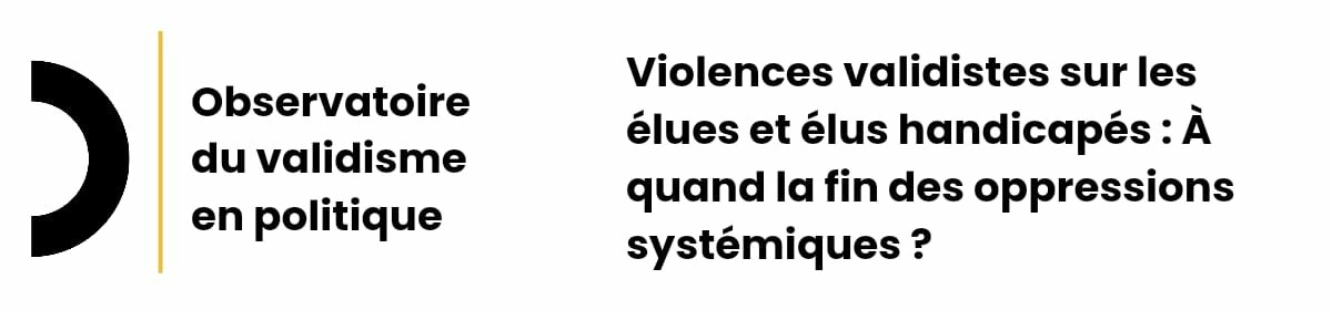 Observatoire du Validisme en Politique